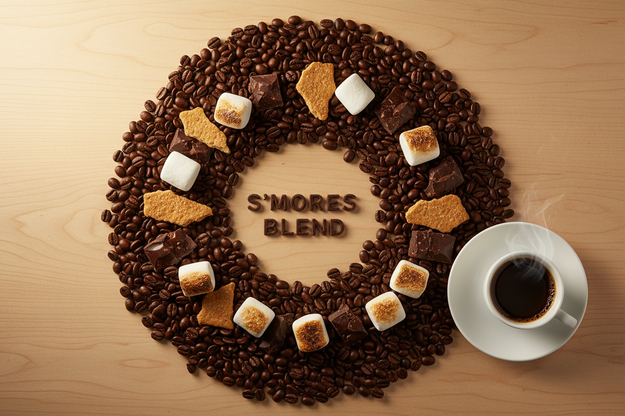 S'mores Flavored Coffee - Chocolate Marshmallow Medium Roast