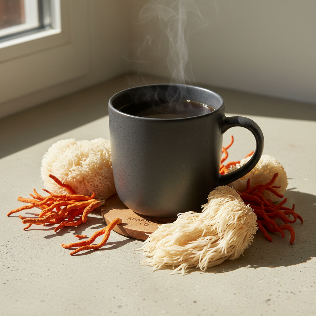 Mushroom Coffee Dark Roast - Lion's Mane, Cordyceps & Reishi