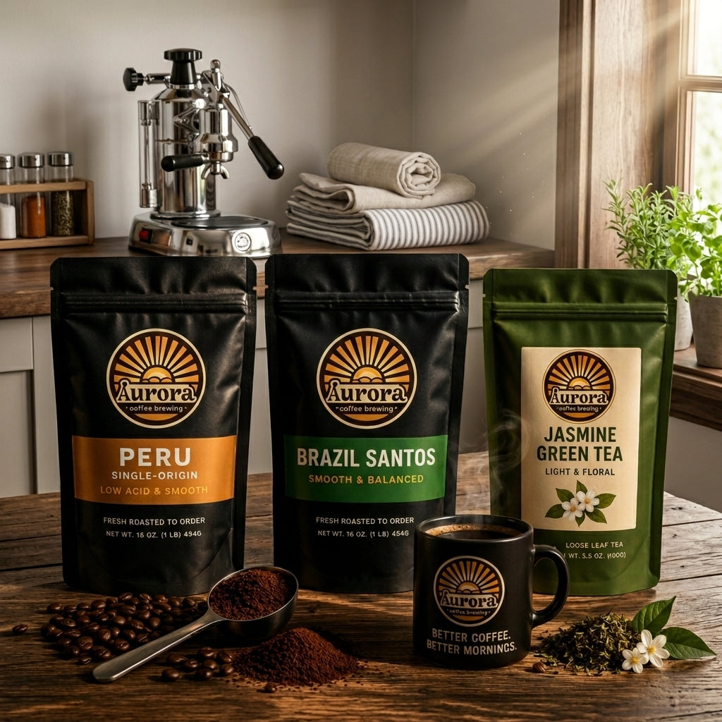 Smooth Start Bundle | Low-Acid Coffee + Jasmine Tea