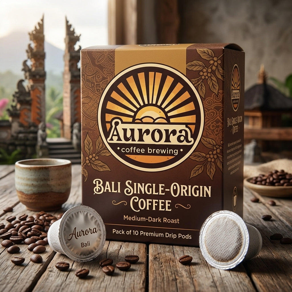 Bali Single-Origin Coffee - Medium-Dark Drip Pods