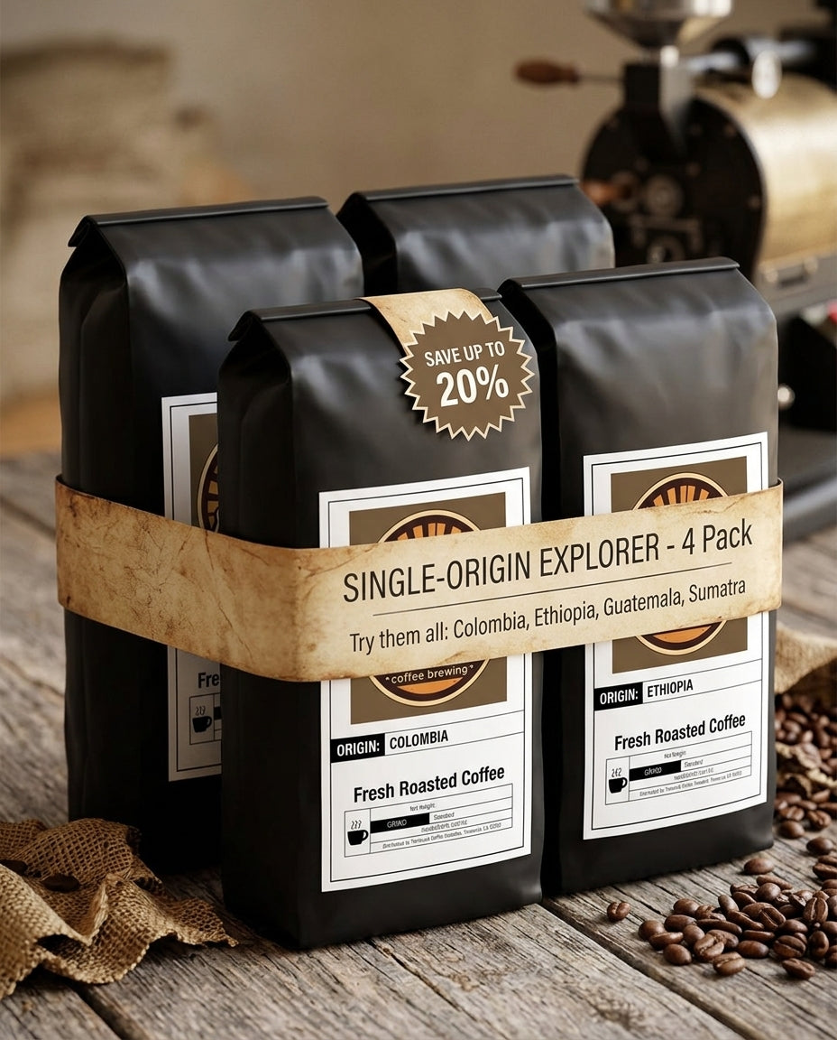 Single-Origin Explorer - 4 LB  | Ethiopia, Guatemala, Sumatra, Colombia