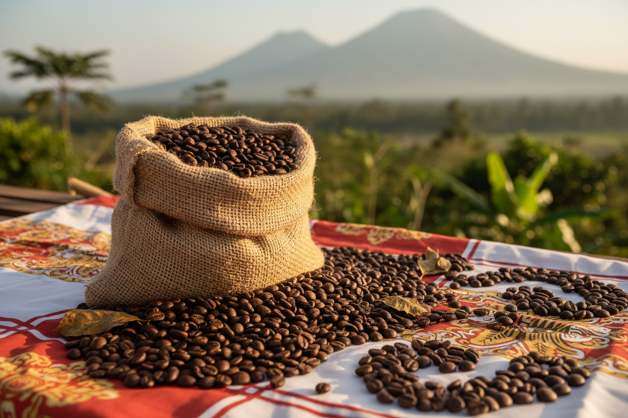 Bali Blue Moon Coffee - Indonesian Single Origin Med-Dark Roast Aurora Coffee