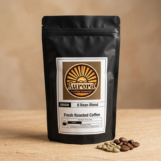 6 Bean Blend Coffee – 1 LB Bag | Dark Roast Blend