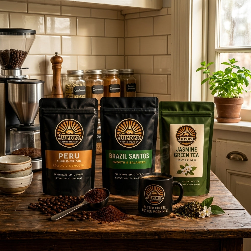 Smooth Start Bundle | Low-Acid Coffee + Jasmine Tea