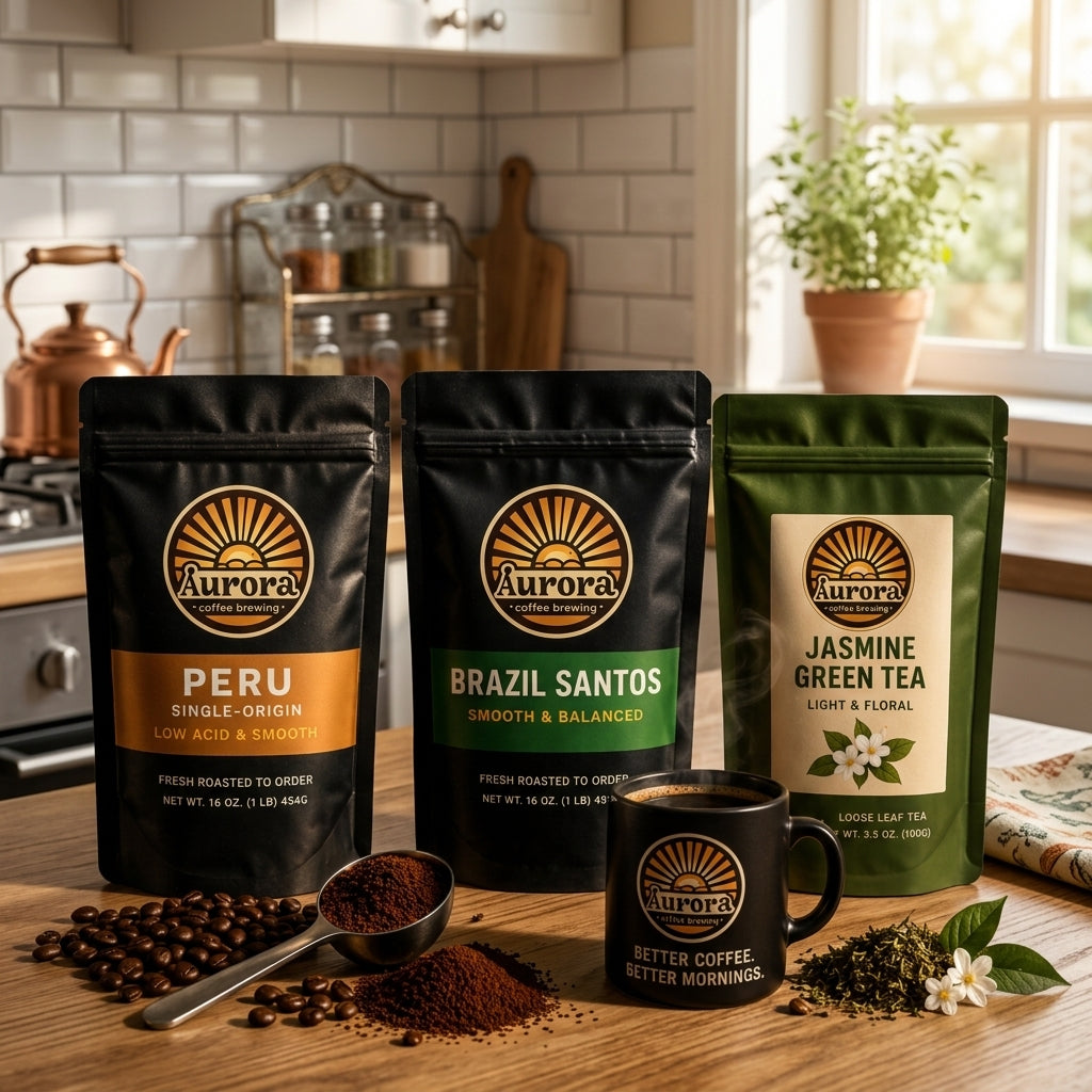 Smooth Start Bundle | Low-Acid Coffee + Jasmine Tea