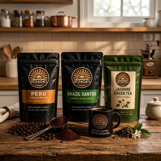 Smooth Start Bundle | Low-Acid Coffee + Jasmine Tea