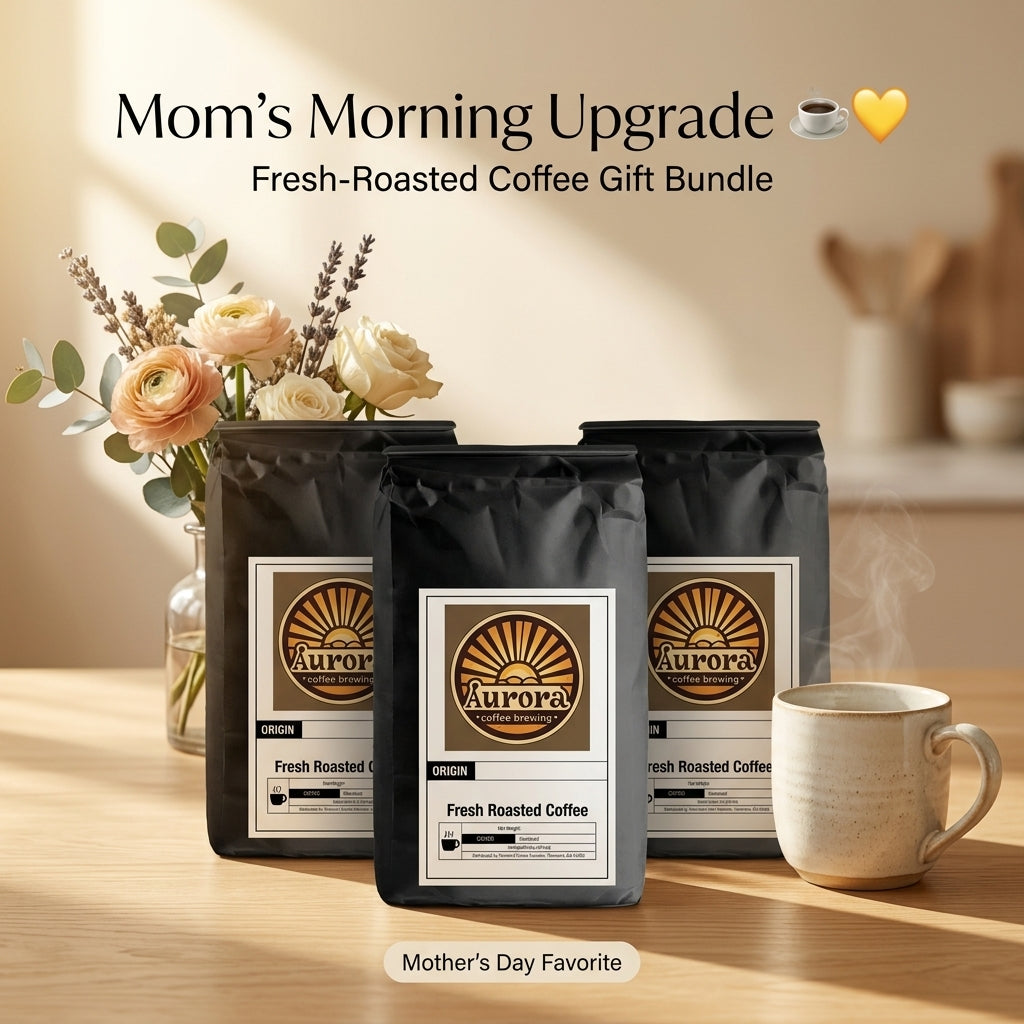 Mom’s Morning Upgrade 1 MONTH SUPPLY ☕💛 | Fresh-Roasted Coffee Gift Bundle (3 Bags)